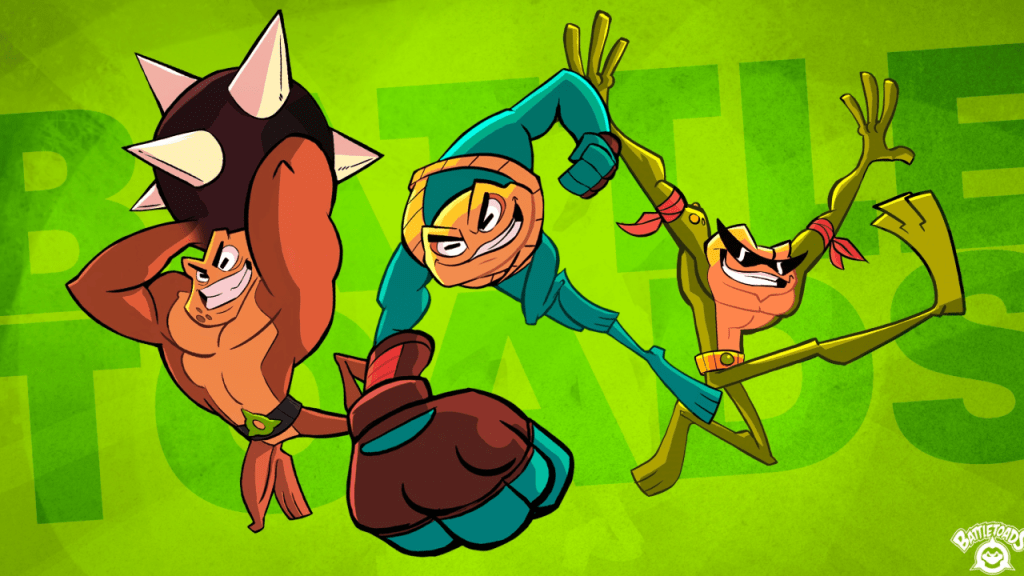 The Battletoads (Rash, Zitz, and Pimple)