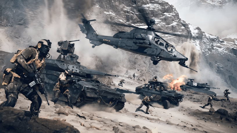 Soldiers in combat representing the best military FPS games of the 2010s